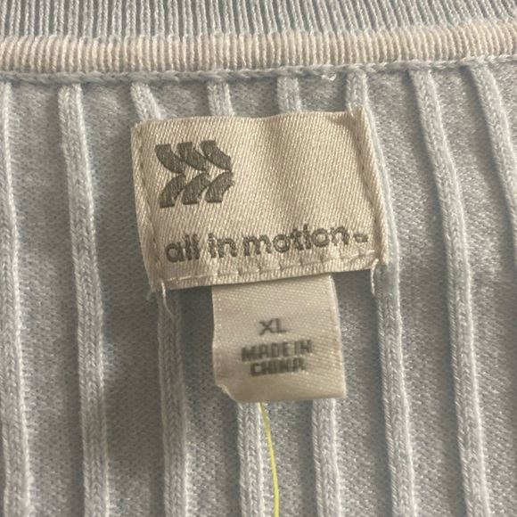 All in Motion Light Blue Ribbed Cardigan - Picture 3 of 5